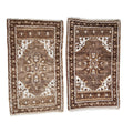 Vintage Türk Yastık Halı 2'li Set 53 x 90 cm