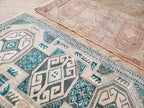 Vintage Türk Yastık Halı 2'li Set 55 x 92 cm