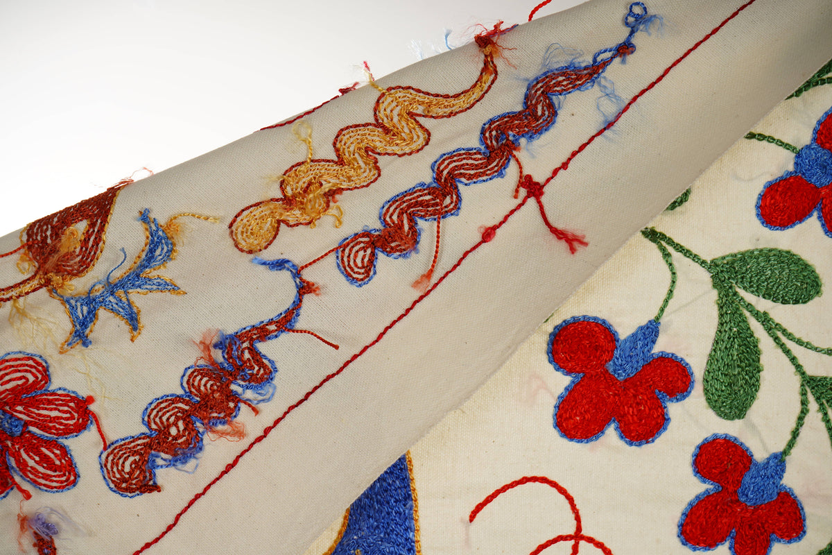 Kuş Desenli Suzani Yolluk 44 x 96 cm
