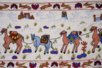El İşlemesi Suzani Duvar Örtüsü 50 x 186 cm