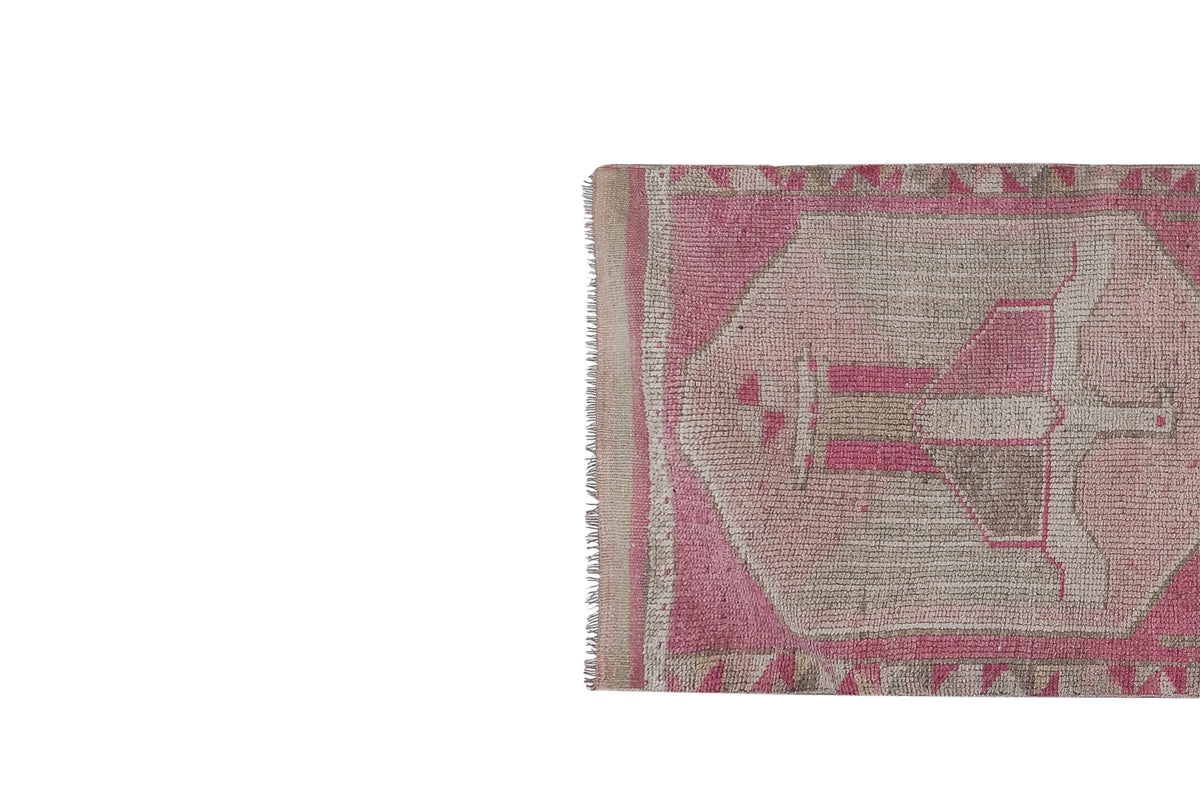 Vintage Türk Halı Yolluk 103 x 351 cm
