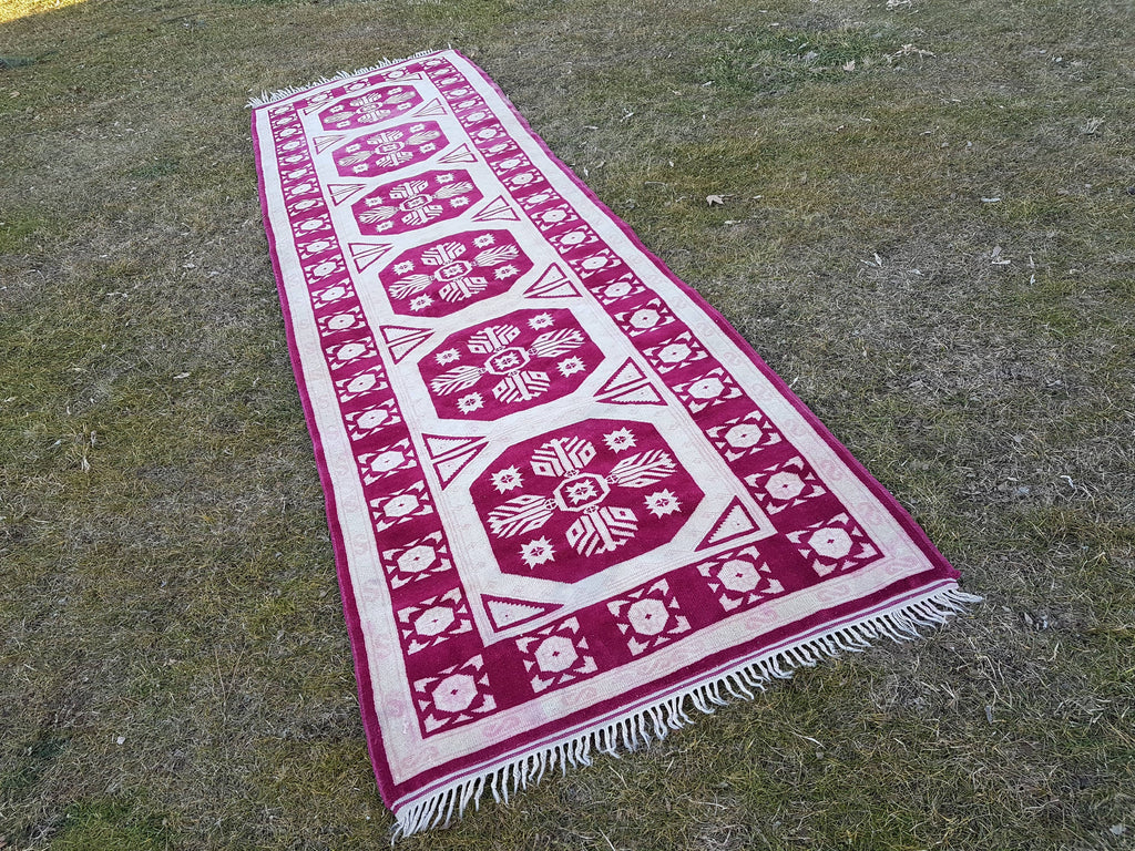 Vintage Kürt Halı Yolluk 105 x 372 cm