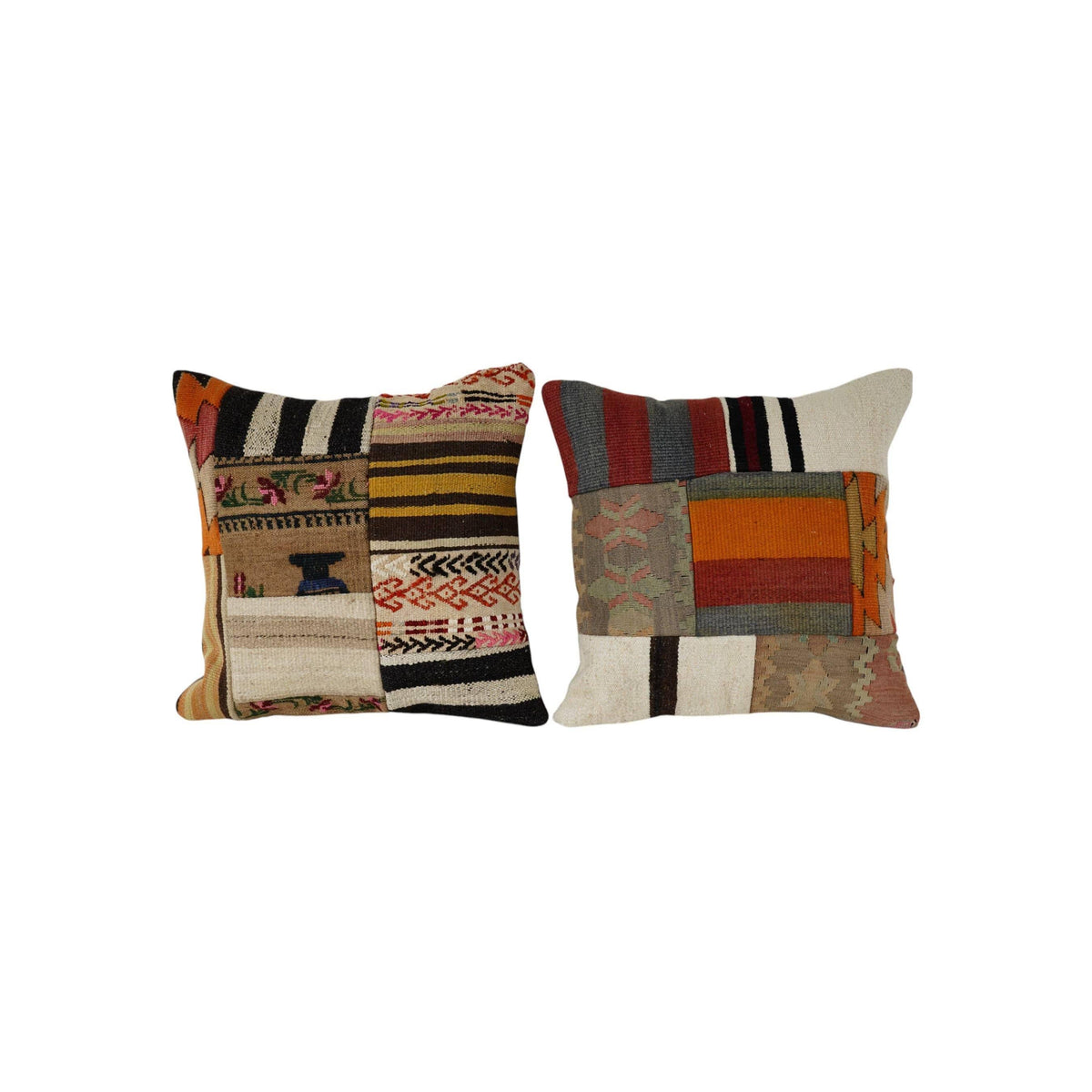 Kilim Kırlent Kılıfı 2'li Set 50 x 50 cm