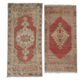 Vintage Türk Yastık Halı 2'li Set 43 x 89 cm