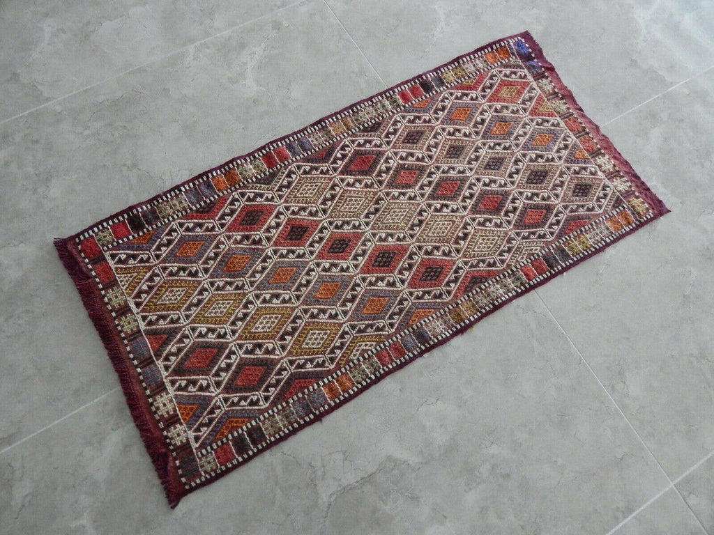 Vintage Konya Yastık Halı 51 x 104 cm