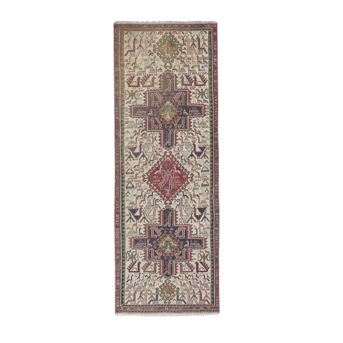 Vintage Sumak Kilim 72 x 194 cm
