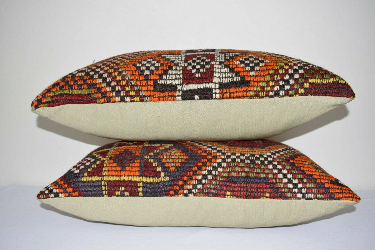 Kilim Kırlent Kılıfı 2'li Set 40 x 60 cm