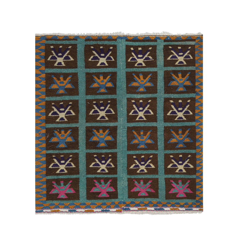 Vintage Türk Tulu Halı 125 x 140 cm