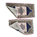 Vintage Uşak Yastık Halı 2'li Set 54 x 82 cm
