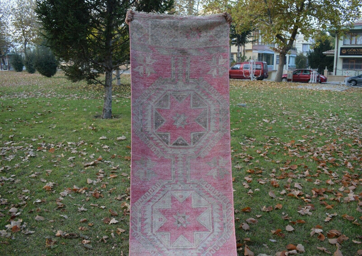 Vintage Herki Halı Yolluk 79 x 398 cm