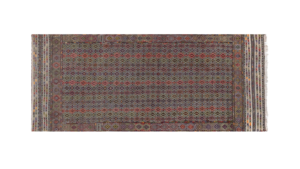 Vintage Anadolu Kilim 141 x 356 cm
