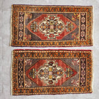 Vintage Uşak Yastık Halı 2'li Set 52 x 93 cm