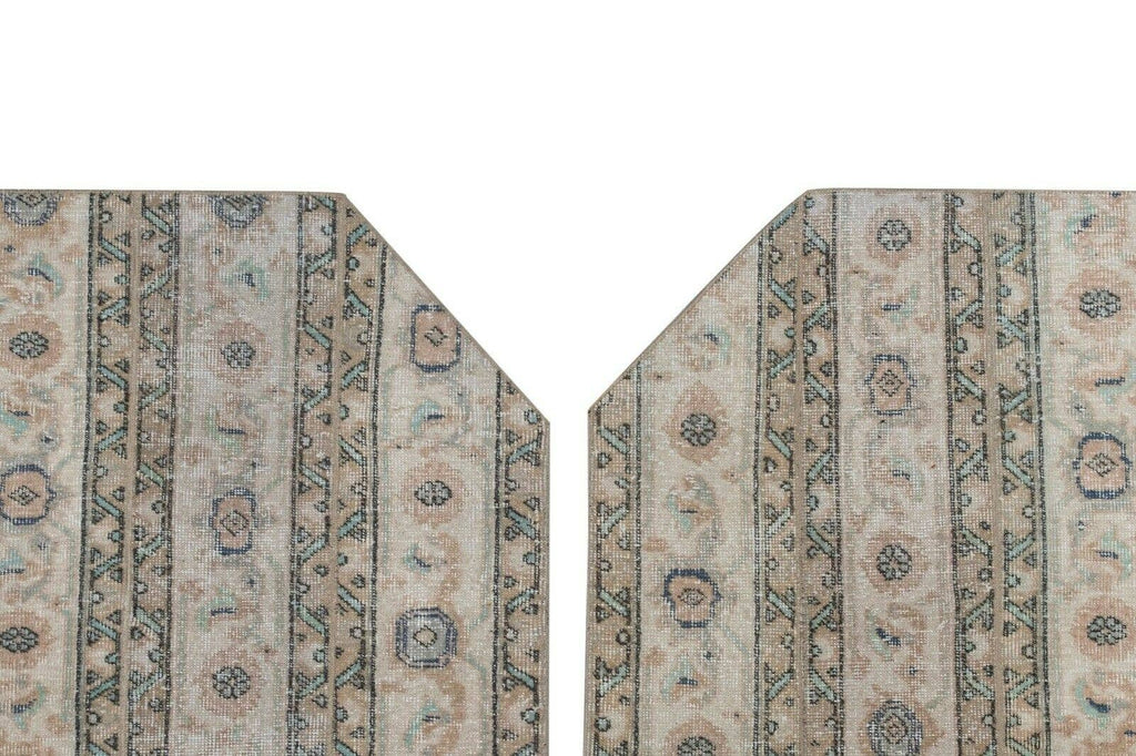 Vintage Türk Yastık Halı 2'li Set 101 x 103 cm