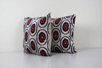 İpek Ikat Kadife Kırlent Kılıfı 2'li Set 46 x 47 cm