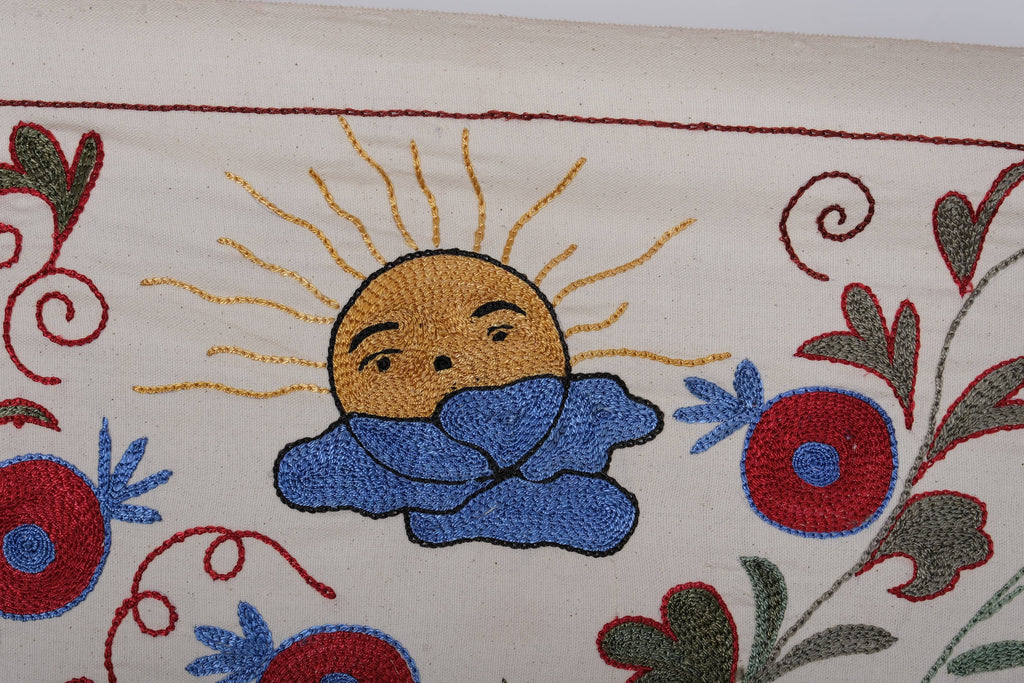 El İşlemesi Suzani Yolluk 50 x 185 cm