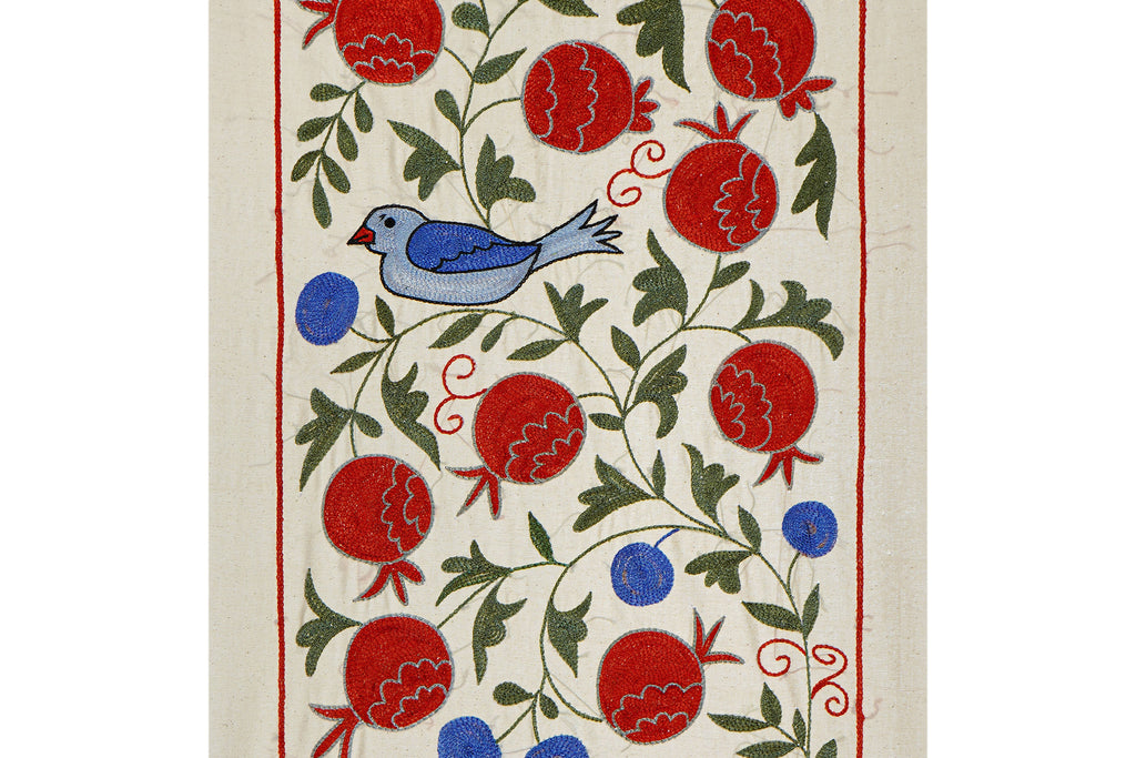 Ördek Desenli Suzani Duvar Örtüsü 50 x 92 cm