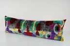 İpek Ikat Kadife Kırlent Kılıfı 40 x 125 cm