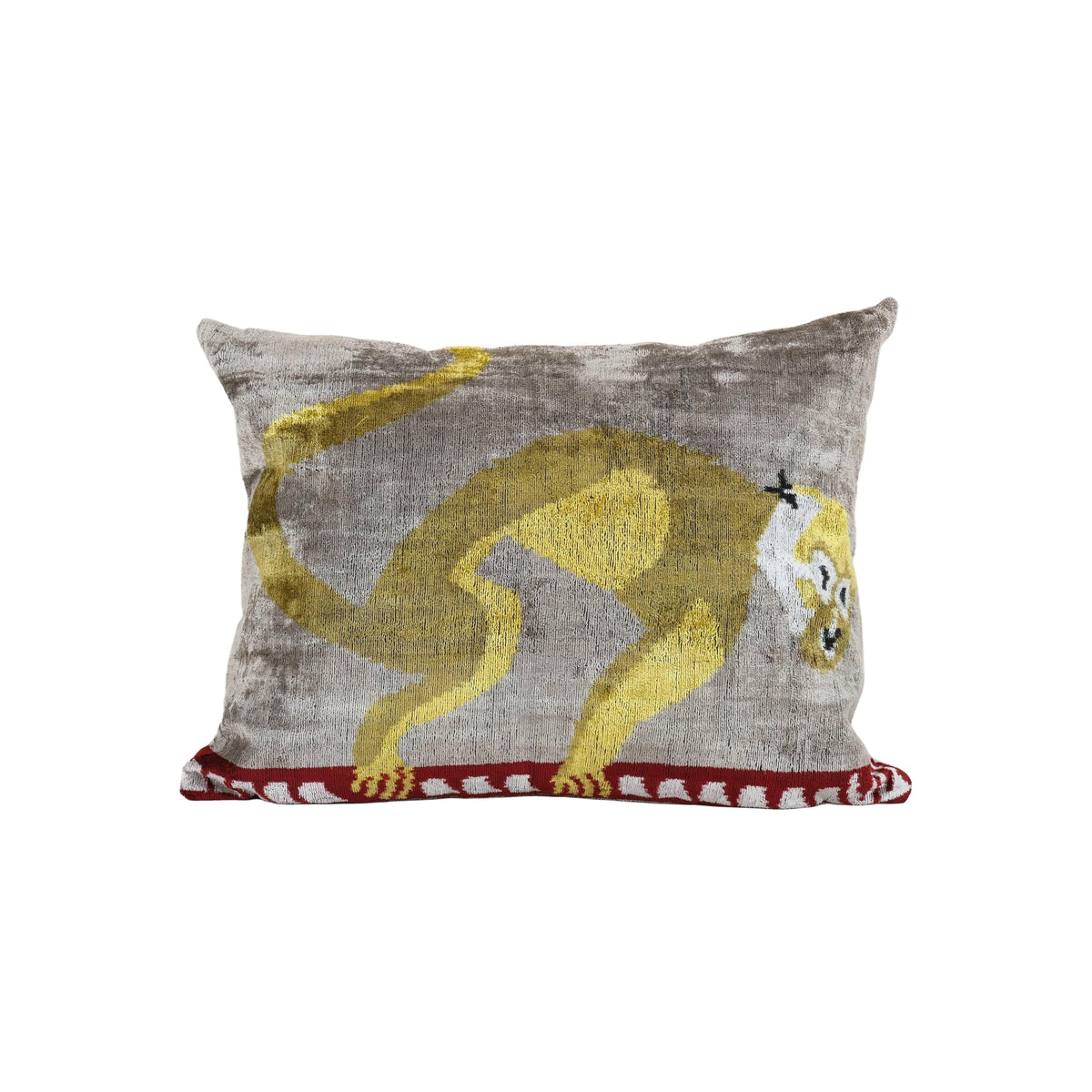 İpek Ikat Kadife Kırlent Kılıfı 42 x 57 cm