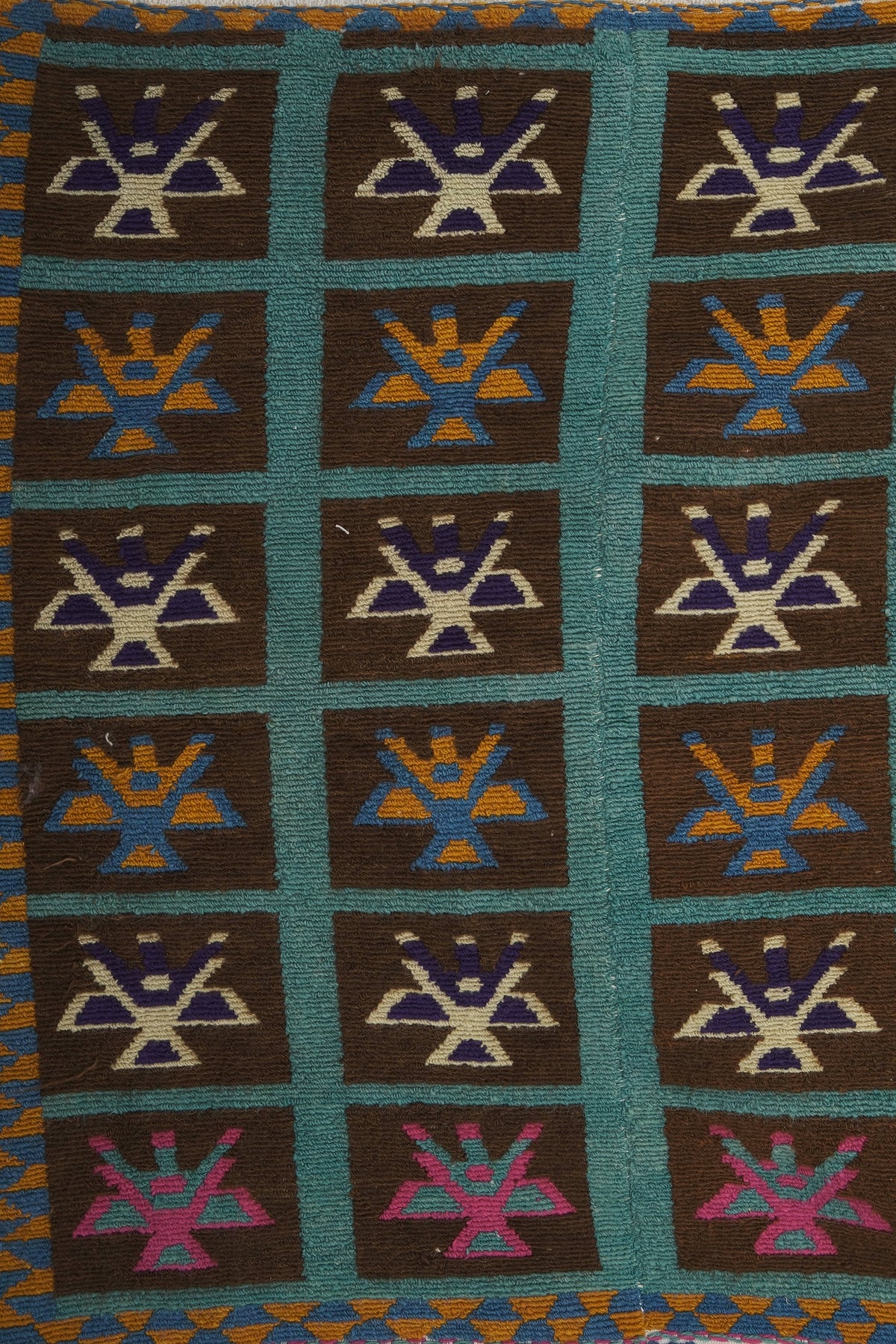 Vintage Türk Tulu Halı 125 x 140 cm