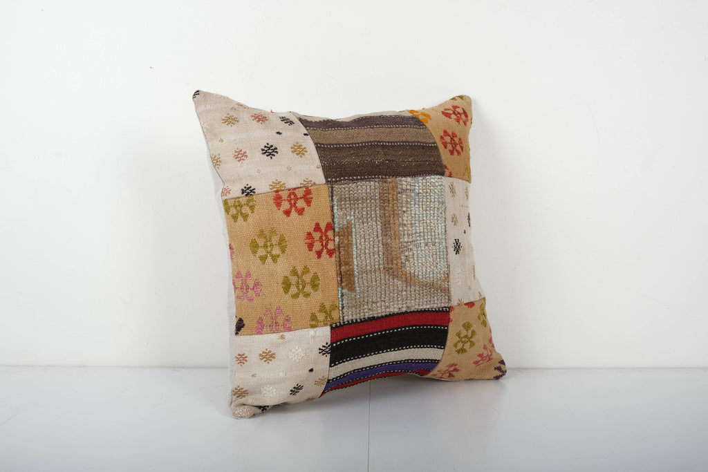 Patchwork Kırlent Kılıfı 45 x 45 cm