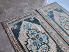 Vintage Türk Yastık Halı 2'li Set 51 x 97 cm