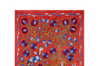 Tavus Kuşu Desenli Suzani Duvar Örtüsü 103 x 185 cm