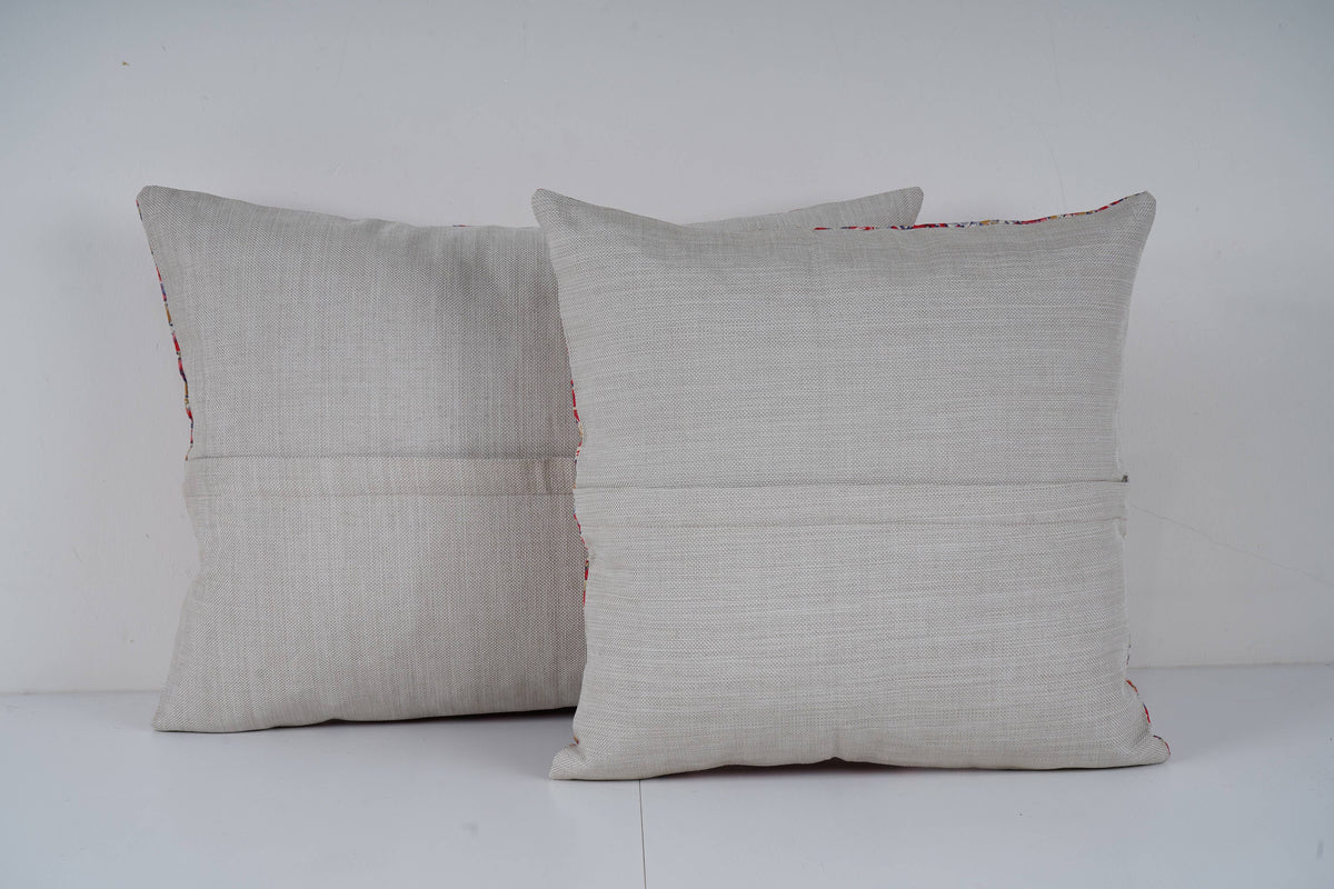 Özbek Baskılı Kırlent Kılıfı 2'li Set 42 x 57 cm