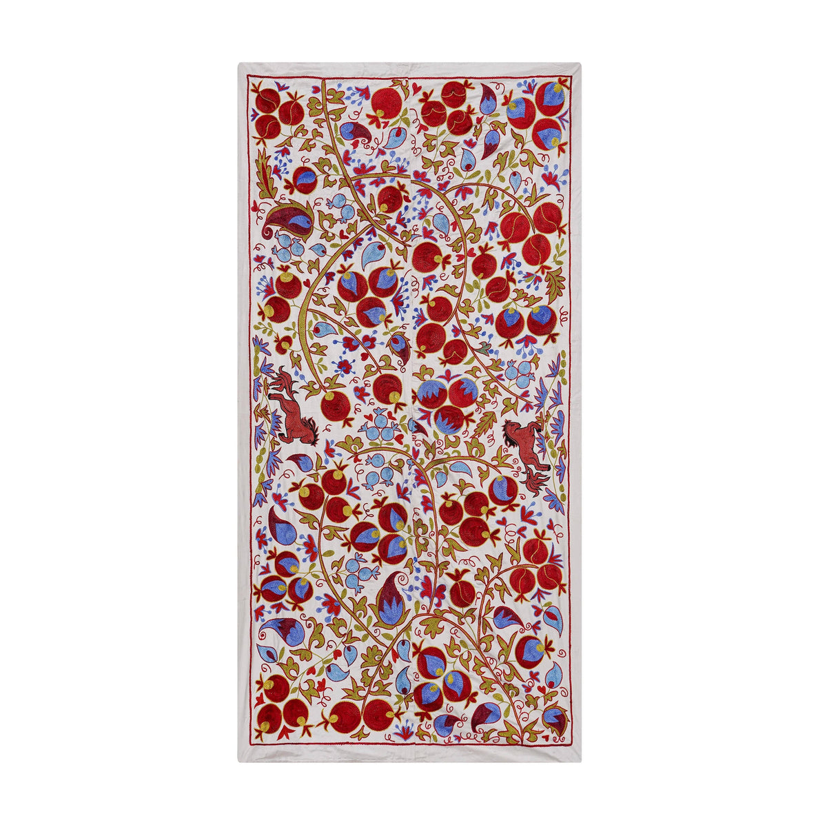 At Desenli Suzani Duvar Örtüsü 98 x 184 cm