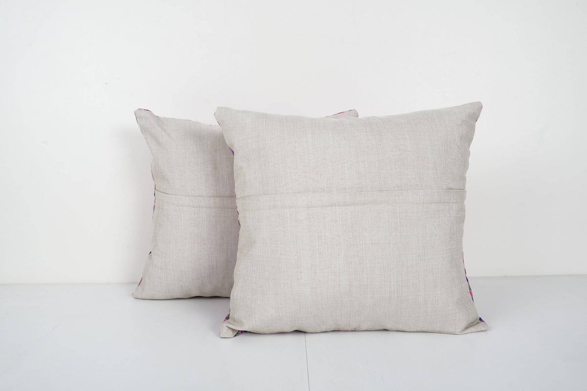 Özbek Baskılı Kırlent Kılıfı 2'li Set 50 x 50 cm