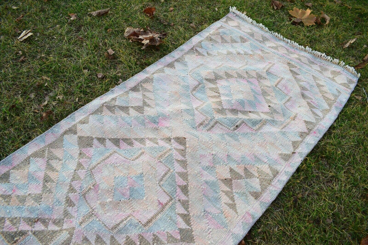 Vintage Herki Kilim Yolluk 76 x 350 cm