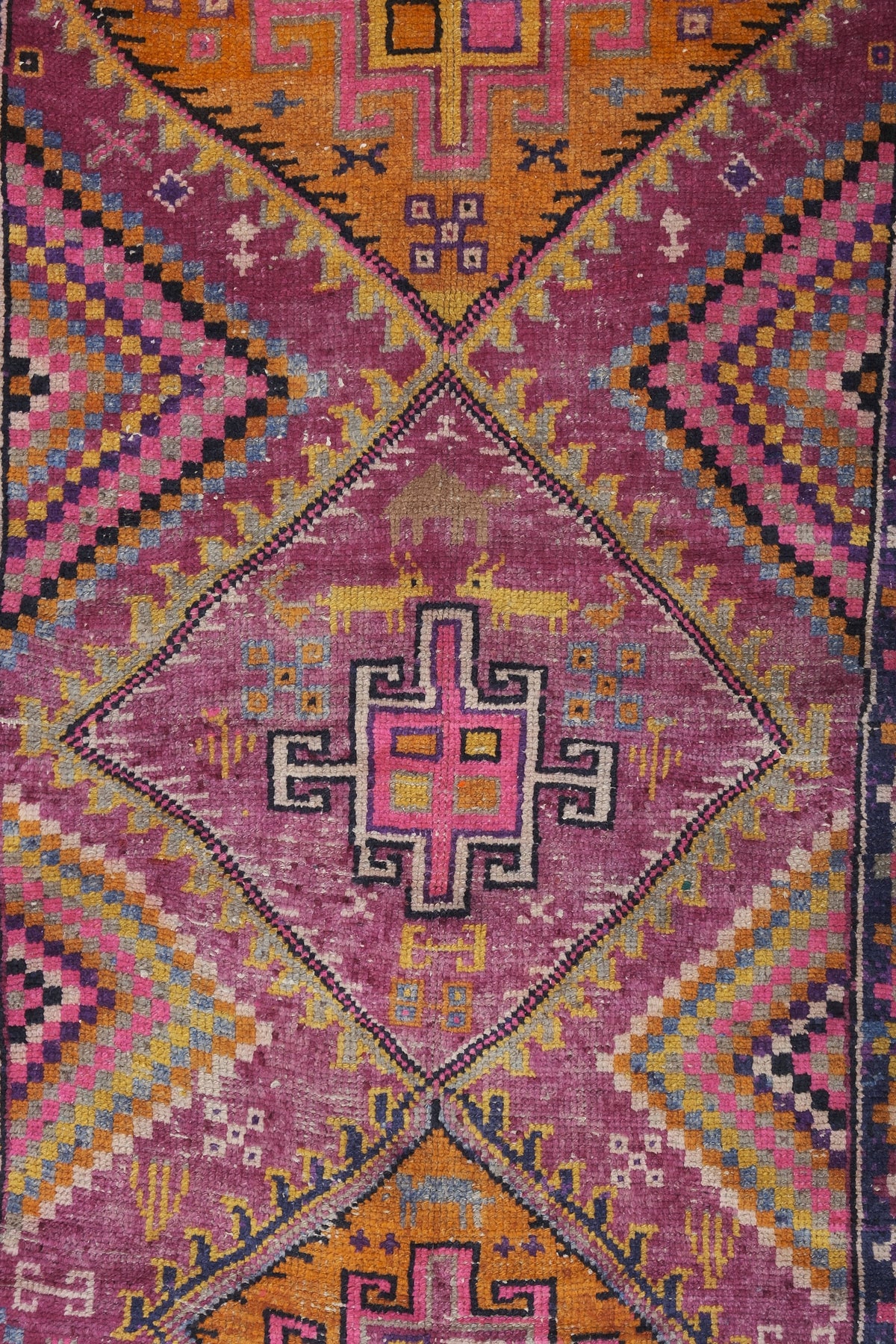 Vintage Herki Halı Yolluk 127 x 370 cm