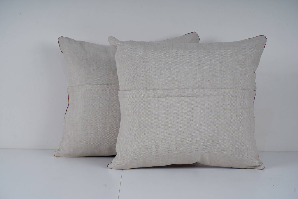 Özbek Baskılı Kırlent Kılıfı 2'li Set 45 x 50 cm