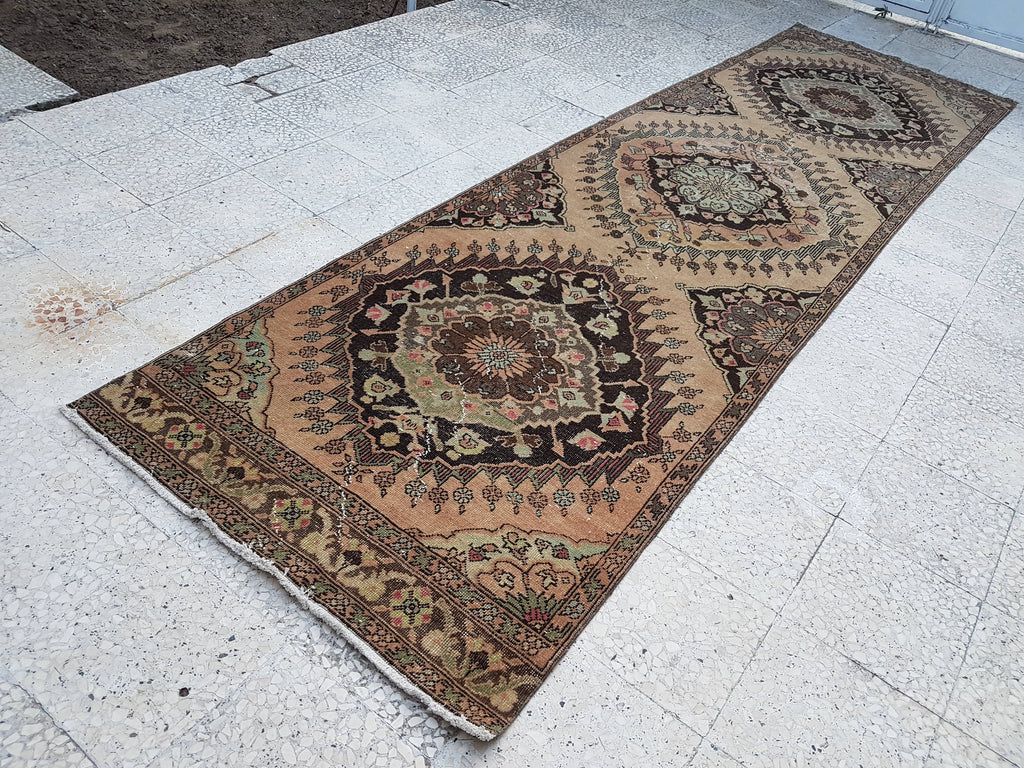 Vintage Uşak Yolluk 107 x 384 cm