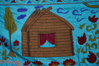 El İşlemesi Suzani Duvar Örtüsü 103 x 190 cm