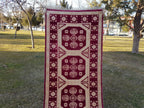 Vintage Kürt Halı Yolluk 105 x 372 cm