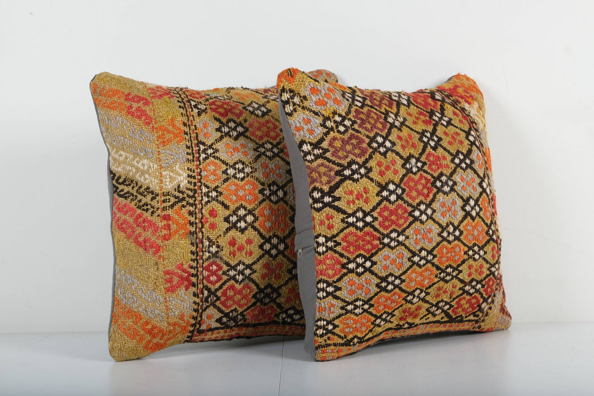 Kilim Kırlent Kılıfı 2'li Set 40 x 40 cm