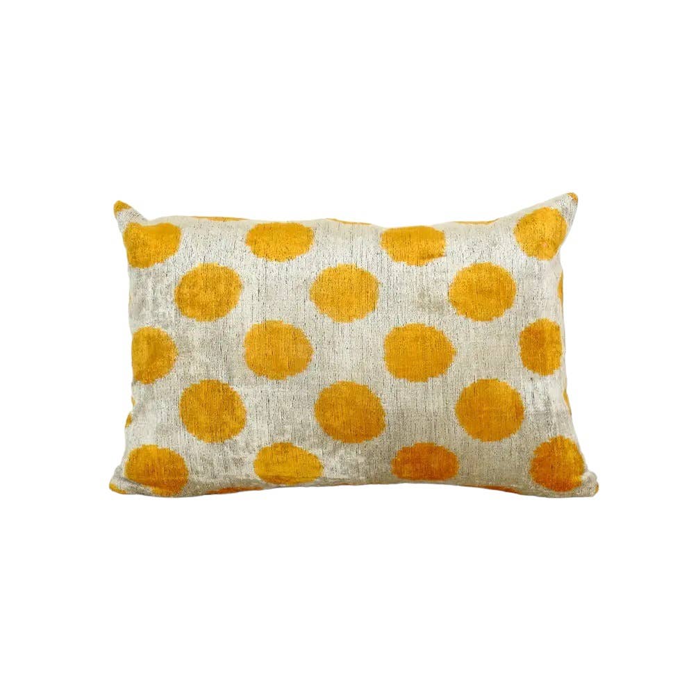 İpek Ikat Kadife Kırlent Kılıfı 2'li Set 40 x 60 cm