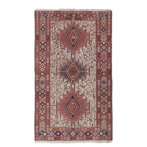 Vintage Türk Sumak Halı 120 x 193 cm