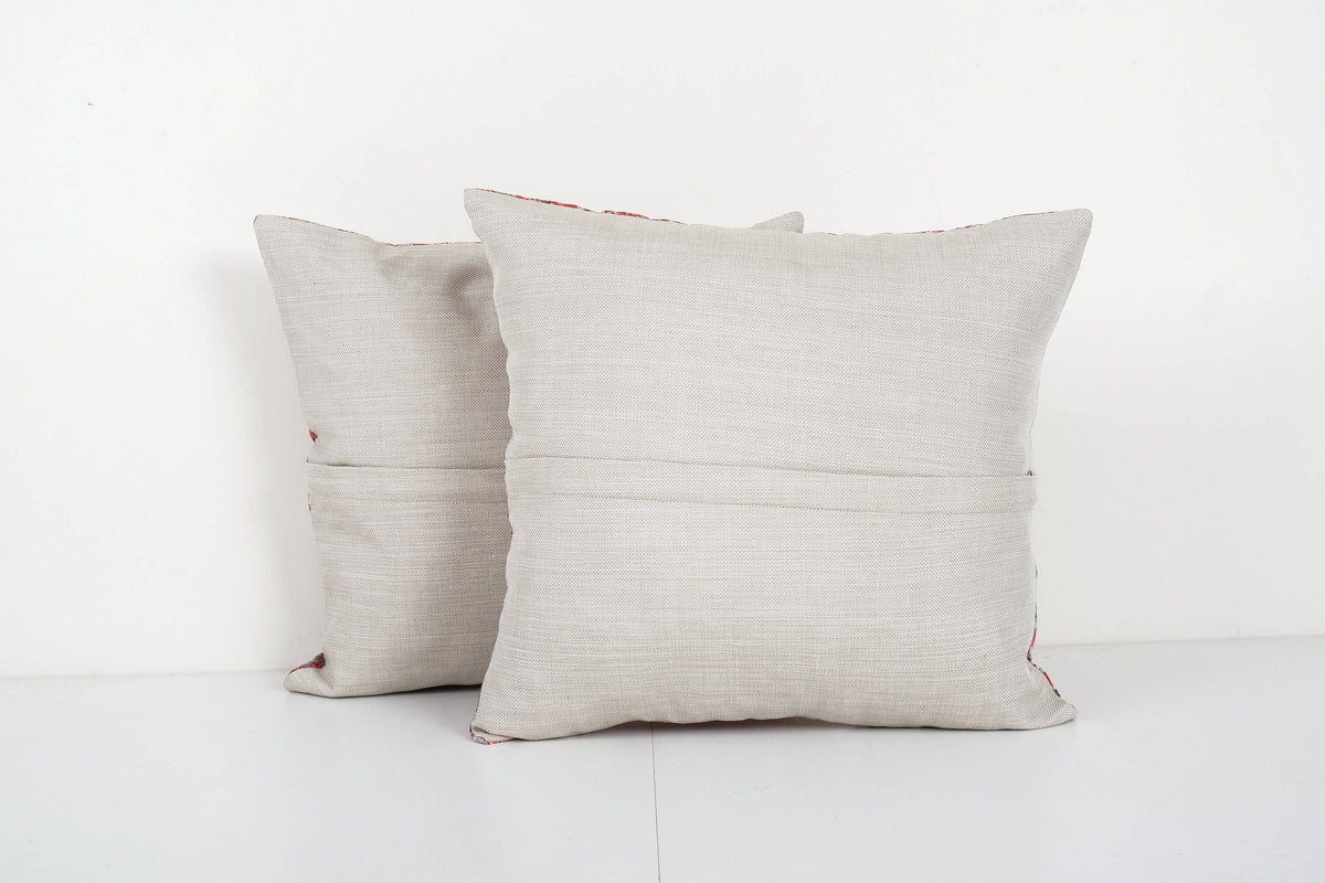 Özbek Baskılı Kırlent Kılıfı 2'li Set 45 x 45 cm
