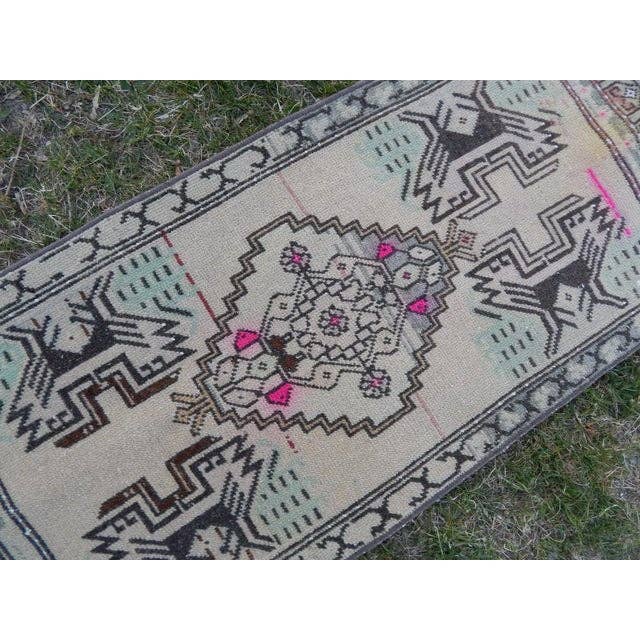 Vintage Türk Halı 49 x 102 cm