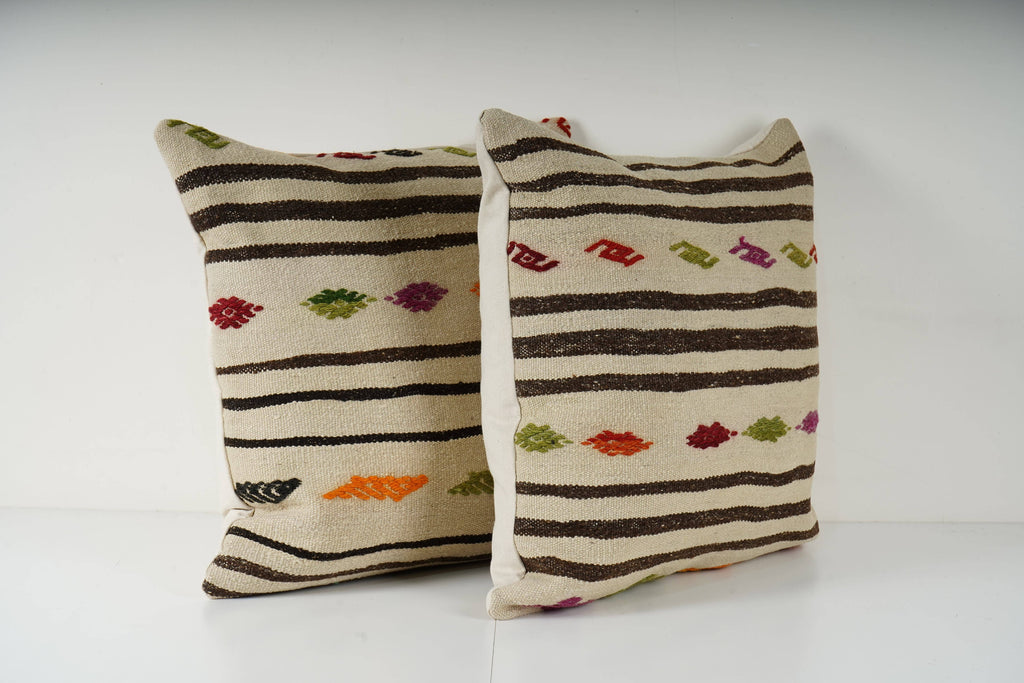 Kilim Kırlent Kılıfı 2'li Set 60 x 60 cm