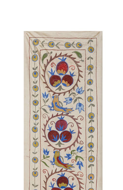 Kuş Desenli Suzani Yolluk 54 x 187 cm