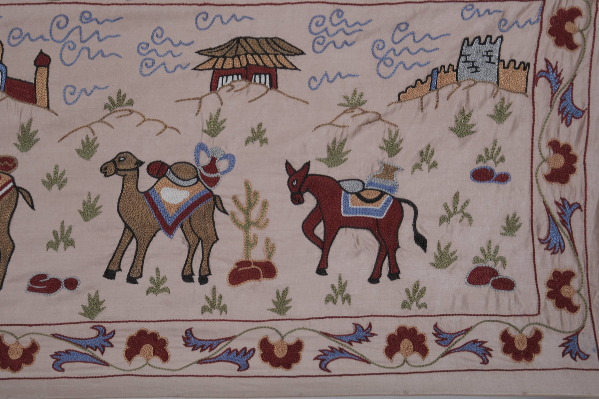 El İşlemesi Suzani Yolluk 54 x 190 cm