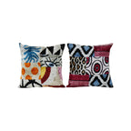 İpek Ikat Kırlent Kılıfı 2'li Set 48 x 48 cm