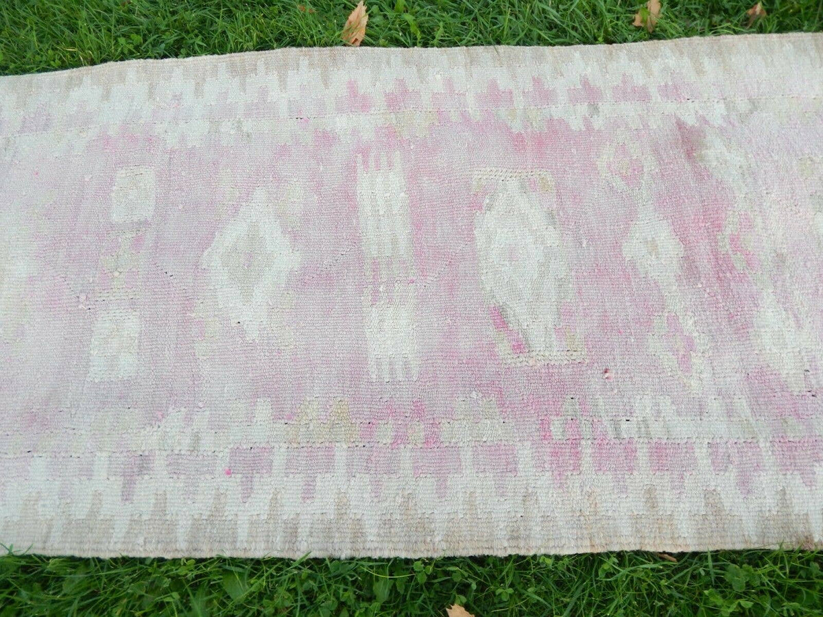 Vintage Herki Kilim Yolluk 75 x 316 cm