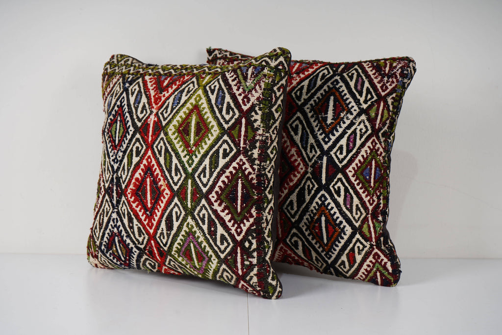Kilim Kırlent Kılıfı 2'li Set 40 x 40 cm