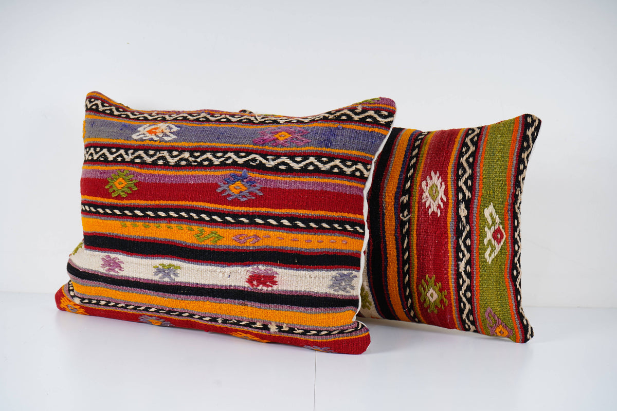 Kilim Kırlent Kılıfı 2'li Set 40 x 60 cm