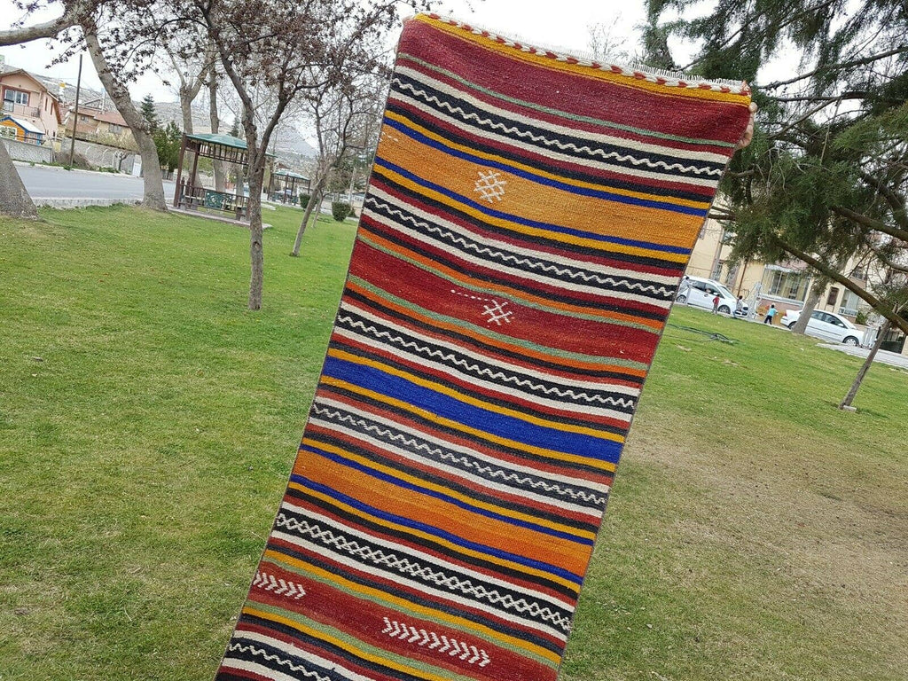 Vintage Kilim Yolluk 74 x 651 cm