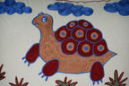 Kaplumbağa Desenli Suzani Kırlent Kılıfı 2'li Set 47 x 50 cm