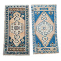 Vintage Türk Yastık Halı 2'li Set 56 x 106 cm